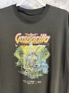 Vintage Gasparilla Tampa Florida T Shirt Mens XL Black Short Sleeve 90s
